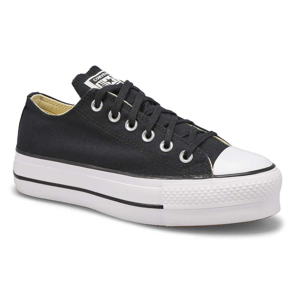 Converse Chuck Taylor All Star Lift Black & White High Top Platform Shoes