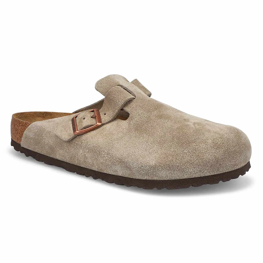 Mens Boston Soft Footbed Clog - Taupe