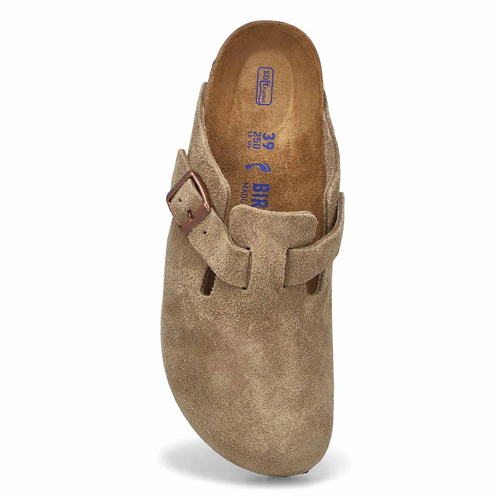 Womens  Boston Soft Footbed Narrow Clog - Taupe