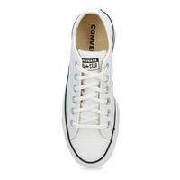 Womens Chuck Taylor All Star Lift Clean Leather Platform - White