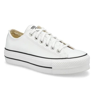 Womens Chuck Taylor All Star Lift Clean Leather Platform - White