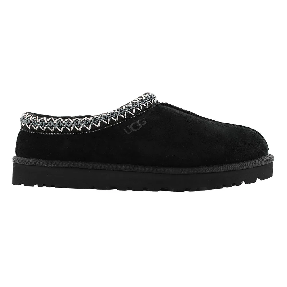 Mens Tasman Sheepskin Slipper - Black