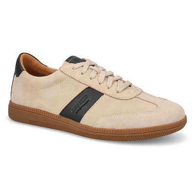 Womens  Joleen 01 Lace Up Leather Sneaker - Beige/Black