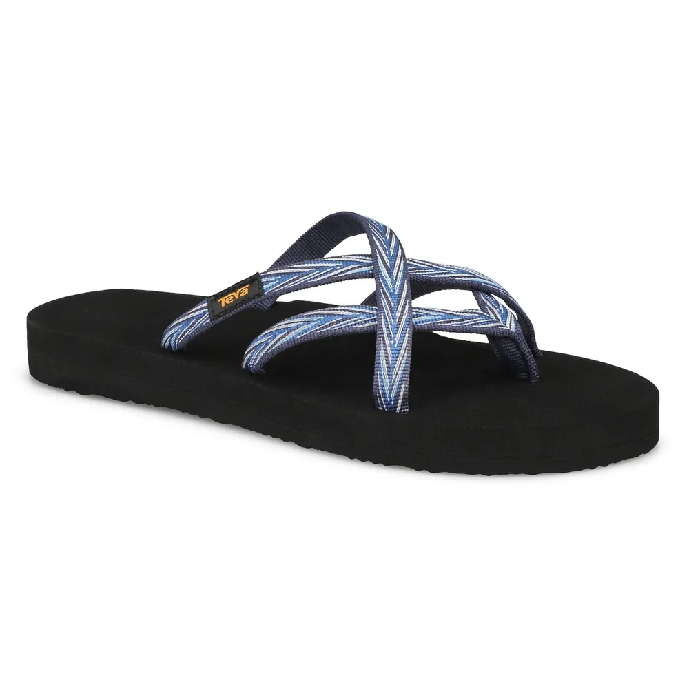 Womens Olowahu Casual Sandal - Palms Indigo