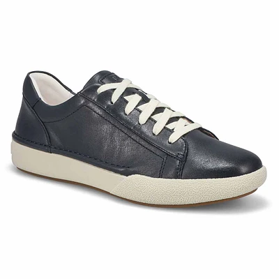 Womens Claire 01 Lace Up Leather Sneaker - Indigo