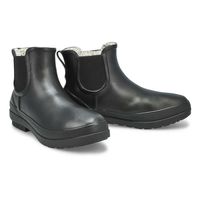 Womens Amanda II Plush Waterproof Chelsea Boot - Black