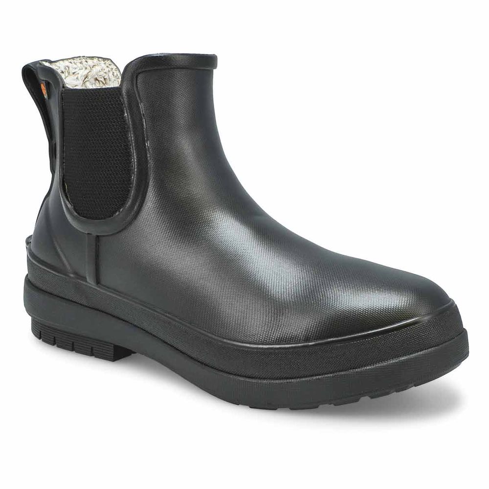 Womens Amanda II Plush Waterproof Chelsea Boot - Black