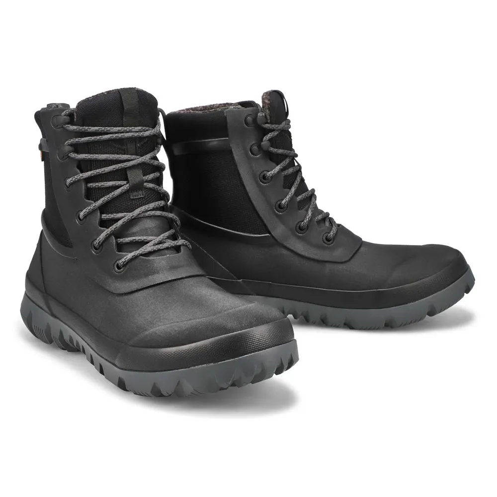 Mens Arcata Urban Lace Up Waterproof Boot- Black