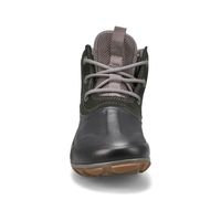 Womens Classic Casual Lace Waterproof Boot - Dark Grey