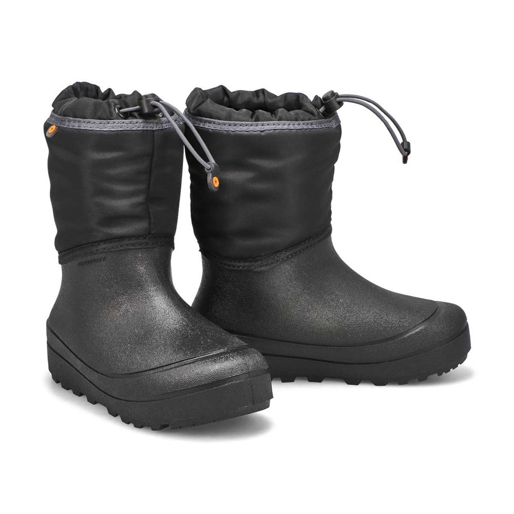 Kids Snow Shell Solid Winter Boot - Black