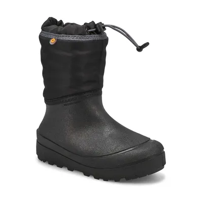 Kids Snow Shell Solid Winter Boot - Black