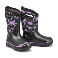 Girls Classic II Unicorn Awesome Boot - Black