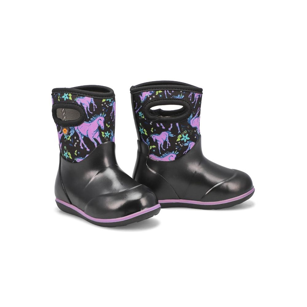 Infants Classic Unicorn Awesome Boot - Black