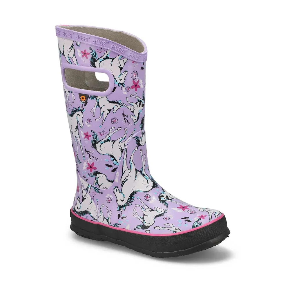 Girls Unicorn Awesome Rain Boot -Lavender