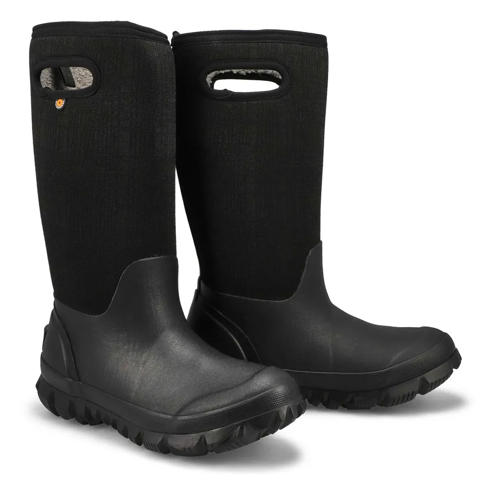 Womens Whiteout Cracks Waterproof Winter Boot - Black