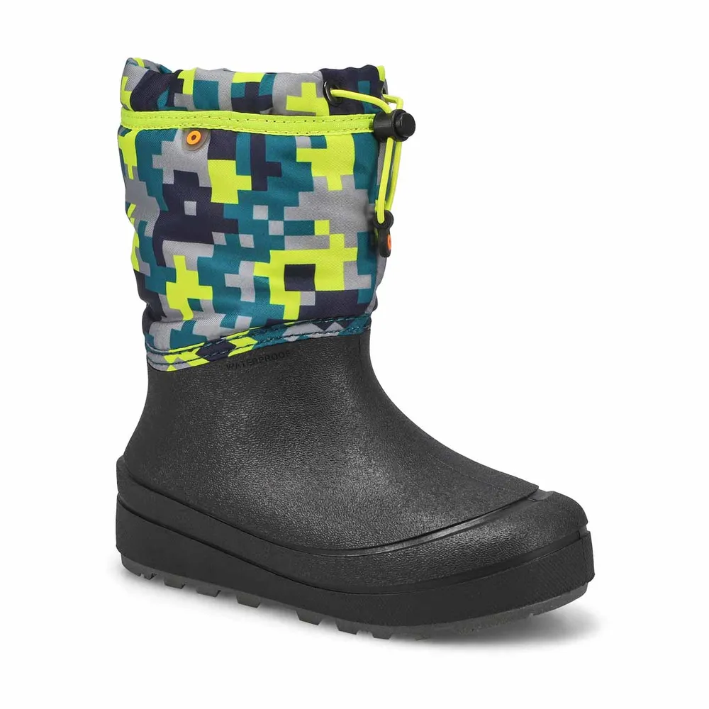 Boys Snow Shell Medium Camo Winter Boot