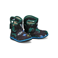 Infants  Baby Bogs II Jurassic Dino Waterproof Boot - Black/Multi