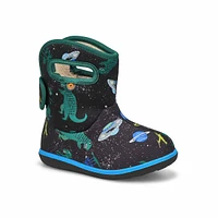 Infants  Baby Bogs II Jurassic Dino Waterproof Boot - Black/Multi