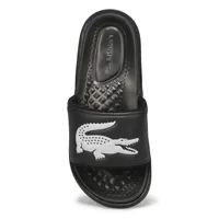 Mens Croco Dualiste Slide Sandal - Black/White