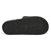 Mens Croco Dualiste Slide Sandal - Black/White