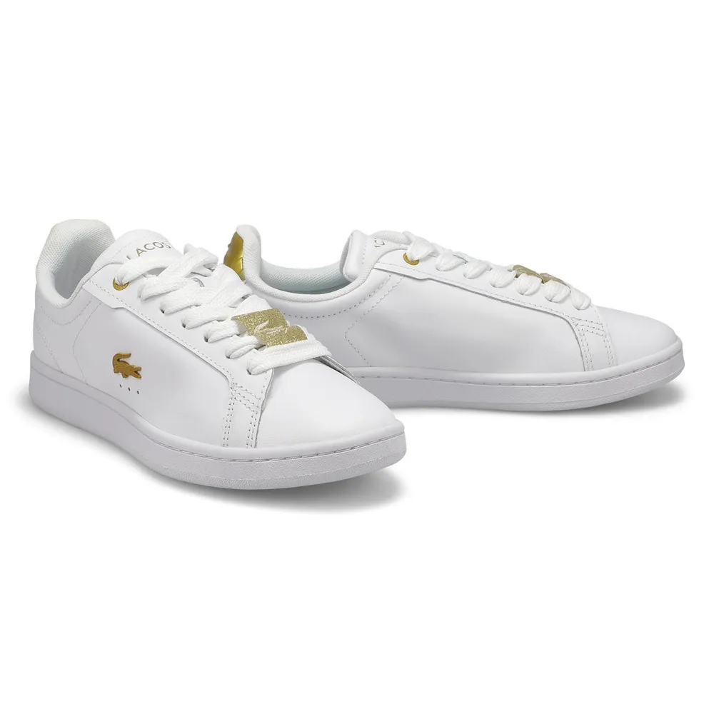 Lacoste Womens Carnaby Pro -White/Gold | Southcentre Mall