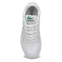 Womens Lineset Lace Up Fashion Sneaker - White/White