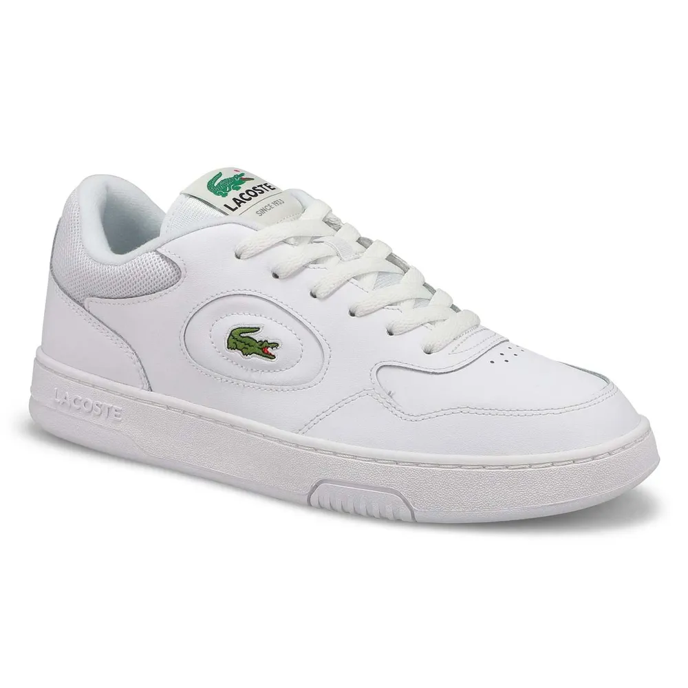 Lacoste Mens Lineset Leather Sneaker - White/ White