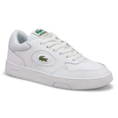 Mens Lineset Leather Sneaker - White/ White