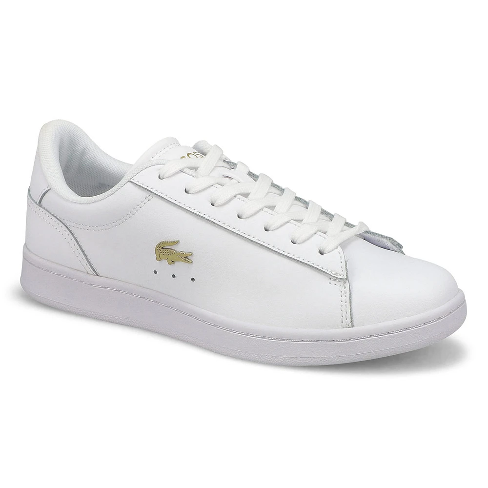 Womens  Carnaby Set Leather Sneaker - White/Gold