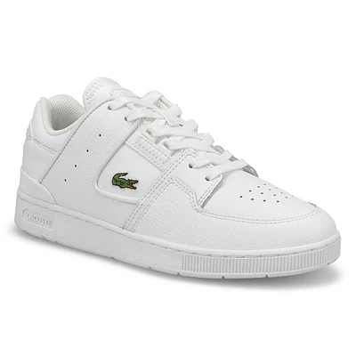 Womens Court Cage Leather Sneaker - White/White