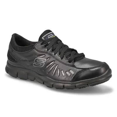 Womens Eldred Slip Resistant Shoe - Black