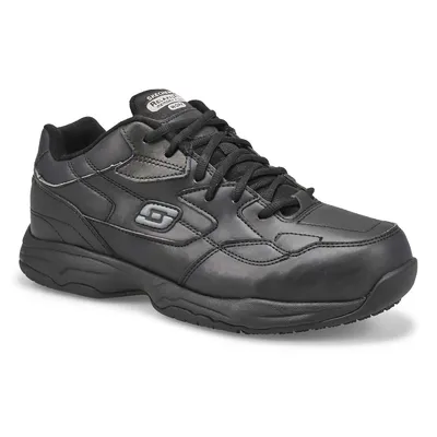Mens Felton Slip Resistant Wide Sneaker - Black