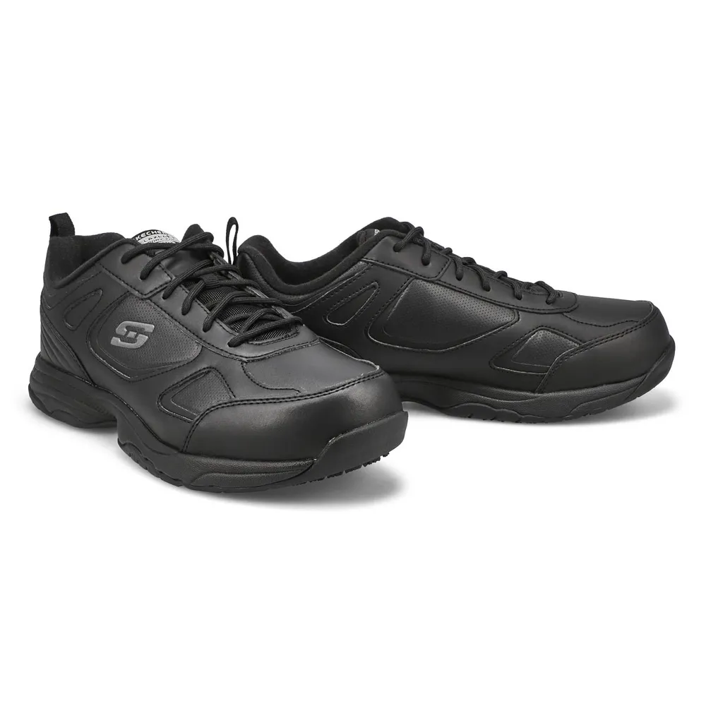 Mens Dighton Sr Slip Resistant Wide Sneaker - Black