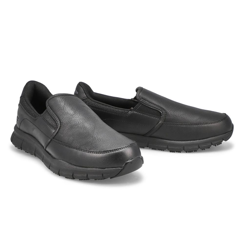 Mens Nampa Groton Slip Resistant Shoe - Black