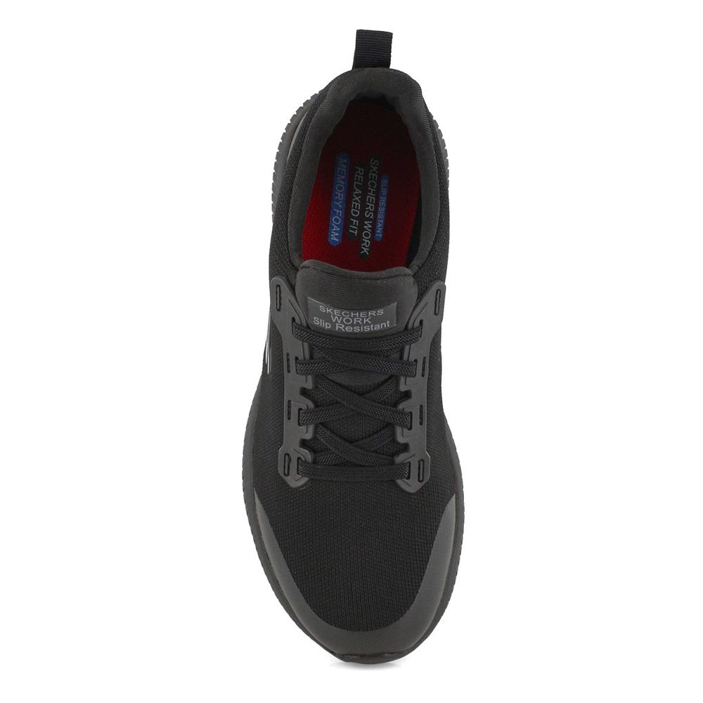 Womens Squad Slip Resistant Sneaker - Black