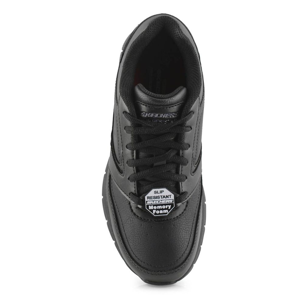 Womens Nampa Wyola Slip Resistant Sneaker - Black