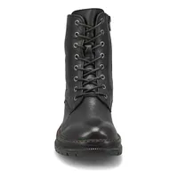 Womens Paloma 01 Waterproof Combat Boot - Black