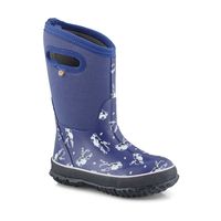 Boys Classic Hockey Waterproof Boot - Blue Multi