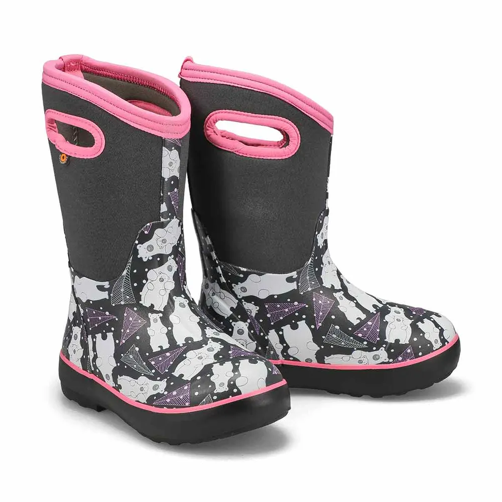 Girls Classic II Bears Waterproof Boot