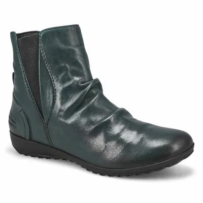 Womens Naly 66 Leather Ankle Boot - Petrol