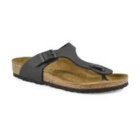 Girls Gizeh Birko-Flor Narrow Sandal - Black