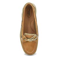 Womens Angelfish Boat Shoe - Linen/Oat