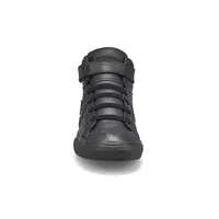Boys Chuck Taylor All Star Pro Blaze Strap Leather Sneaker - Black/Black