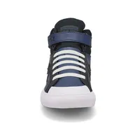 Boys Pro Blaze Strap Hi Top Sneaker - Navy/Black/White