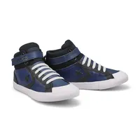 Boys Pro Blaze Strap Hi Top Sneaker - Navy/Black/White