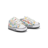 Infants Chuck Taylor All Star Cribster Polka Doodle Sneaker - White/Fever Dream/White