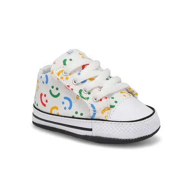 Infants Chuck Taylor All Star Cribster Polka Doodle Sneaker - White/Fever Dream/White