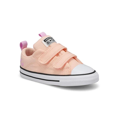 Infants Chuck Taylor All Star Rave Sneaker- Soft Peach/Grape Fizz/White