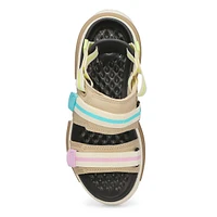 Womens Run Star Utility Platform Sandal - Nutty Granola/Citrus/Lilac