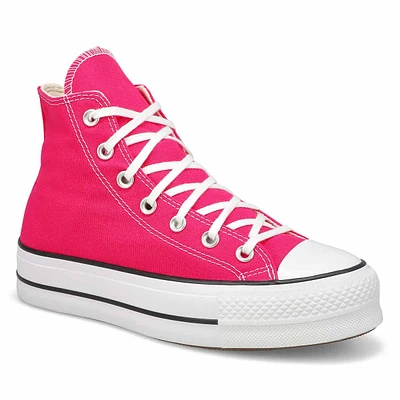 Womens Chuck Taylor All Star Lift Hi Top Platform Sneaker - Cerise Pink/White/Black